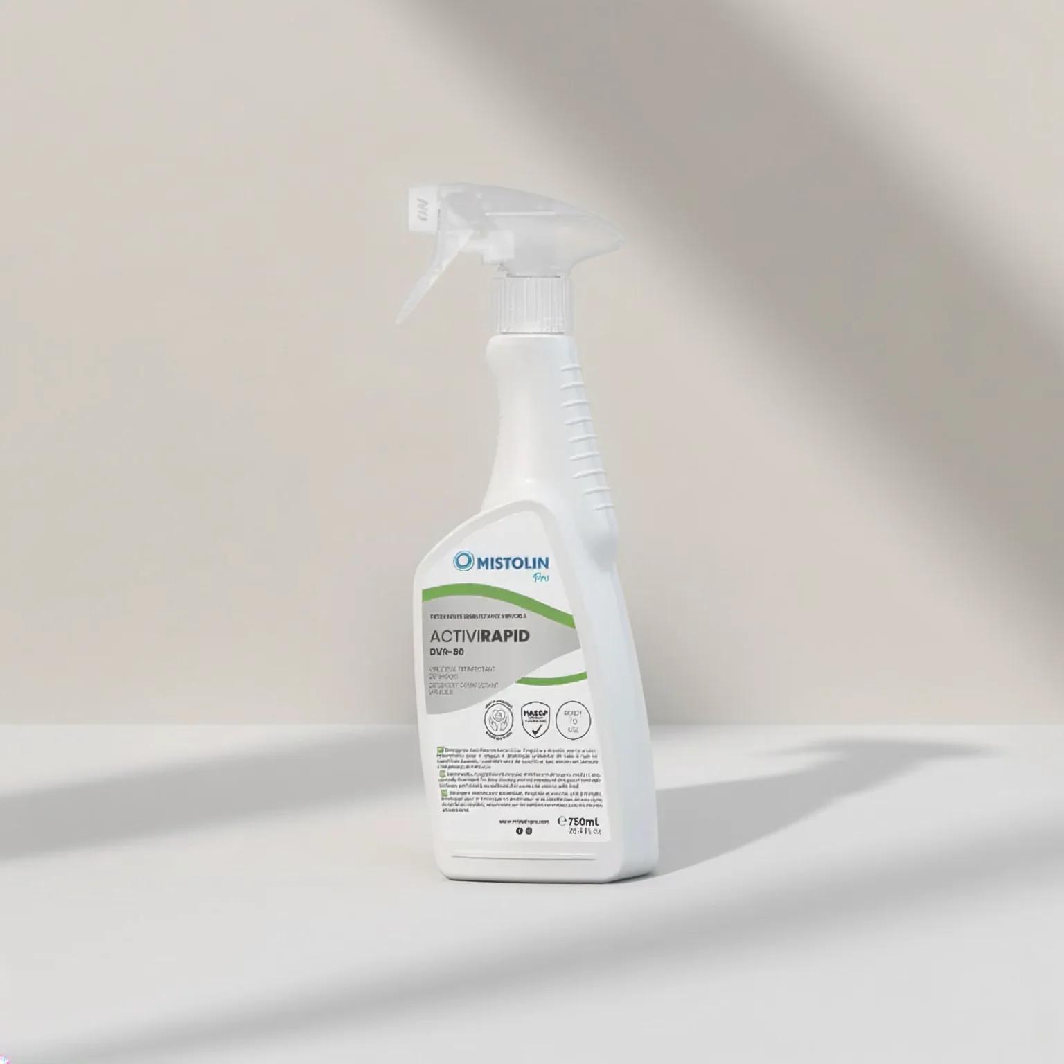 Mistolin ACTIVIRAPID DVR-80 Detergente Desinfetante Virucida 750 ml - Image 3