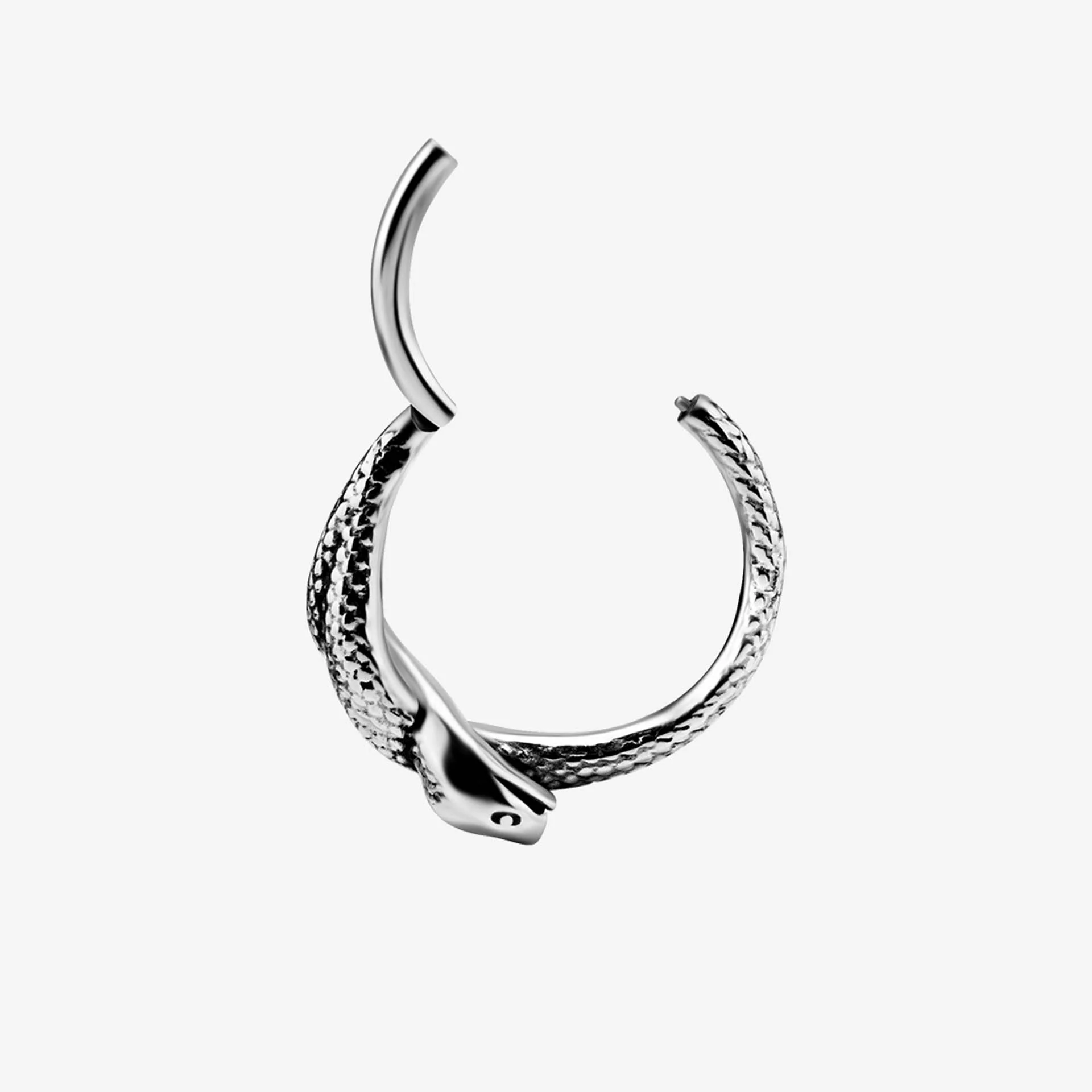Argola Hinged Tribal Snake Steel Basicline - Image 2