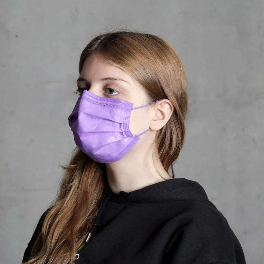 Máscara Descartável Protect Plus Type IIR Lavanda - Image 4