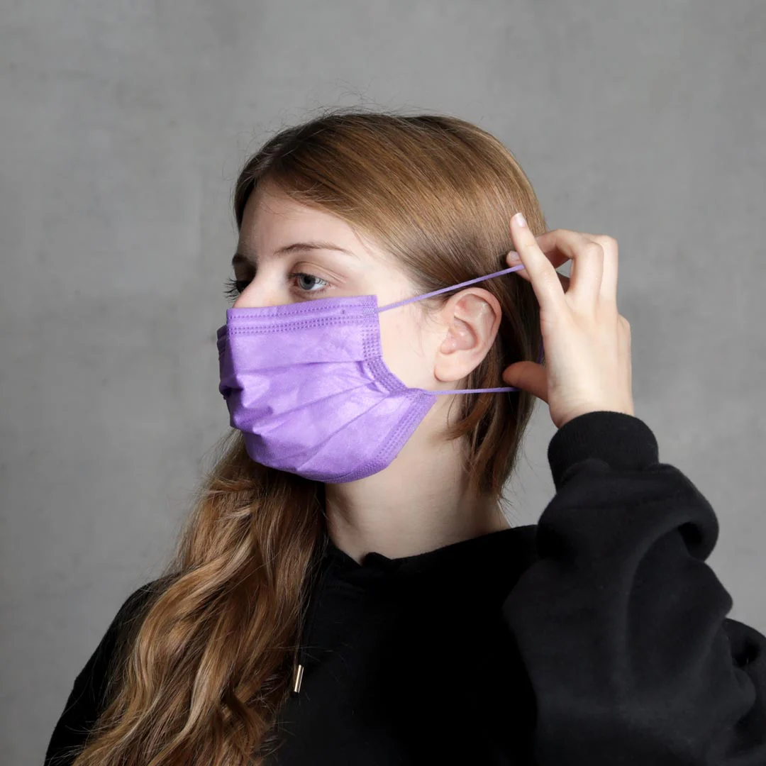 Máscara Descartável Protect Plus Type IIR Lavanda - Image 5