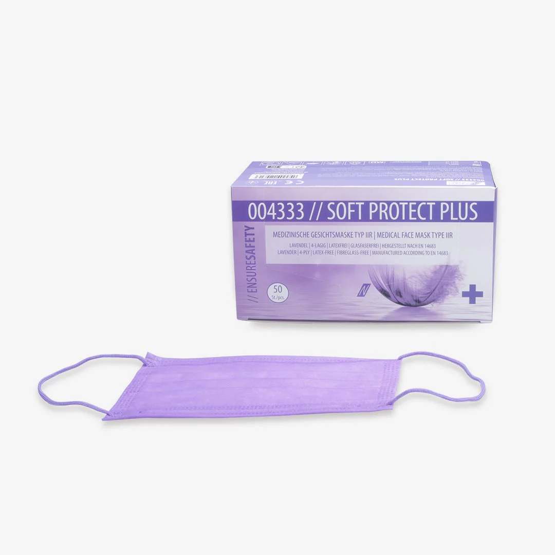 Máscara Descartável Protect Plus Type IIR Lavanda - Image 7