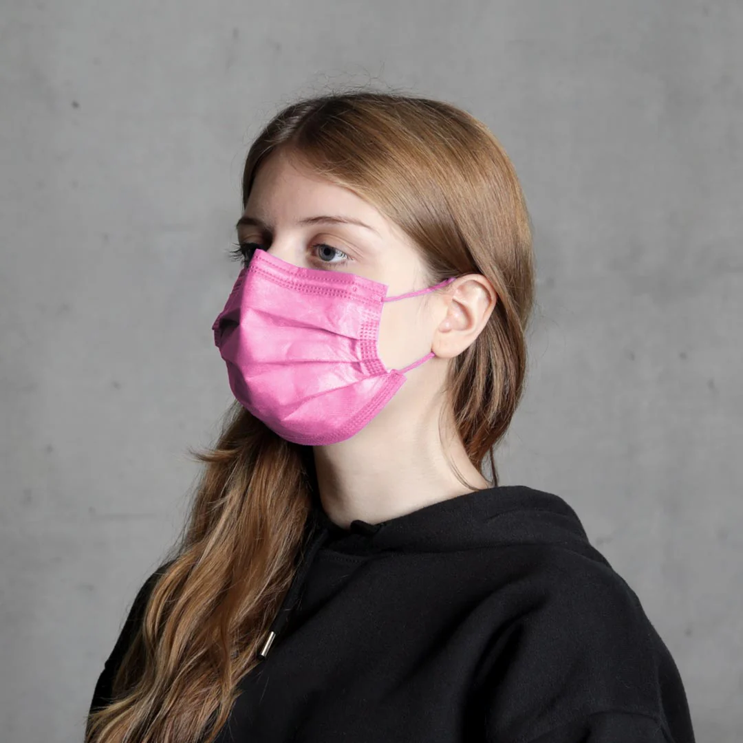 Máscara Descartável Protect Plus Type IIR Rosa - Image 4