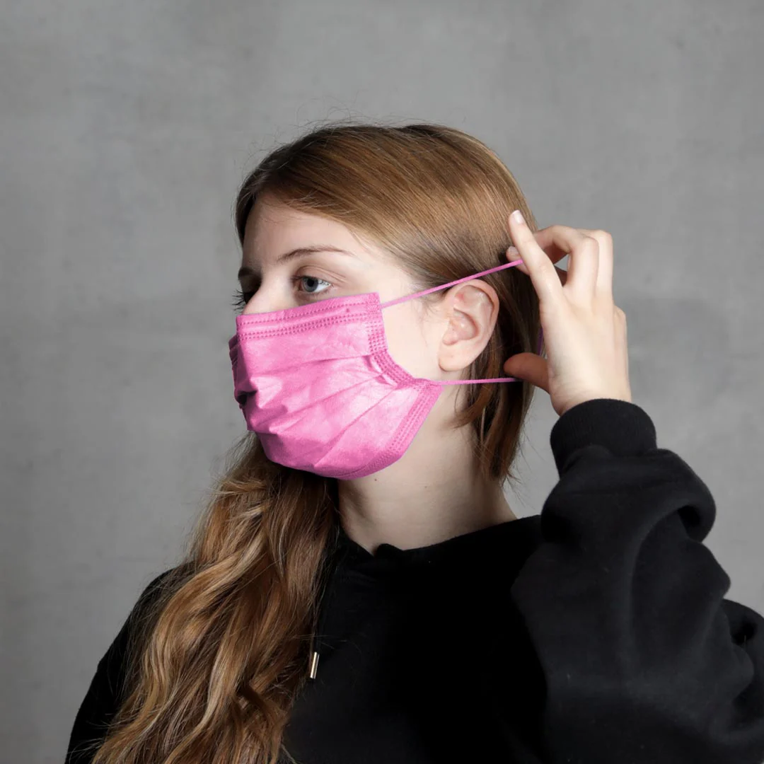 Máscara Descartável Protect Plus Type IIR Rosa - Image 5