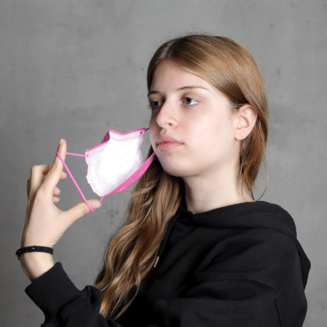 Máscara Descartável Protect Plus Type IIR Rosa - Image 6