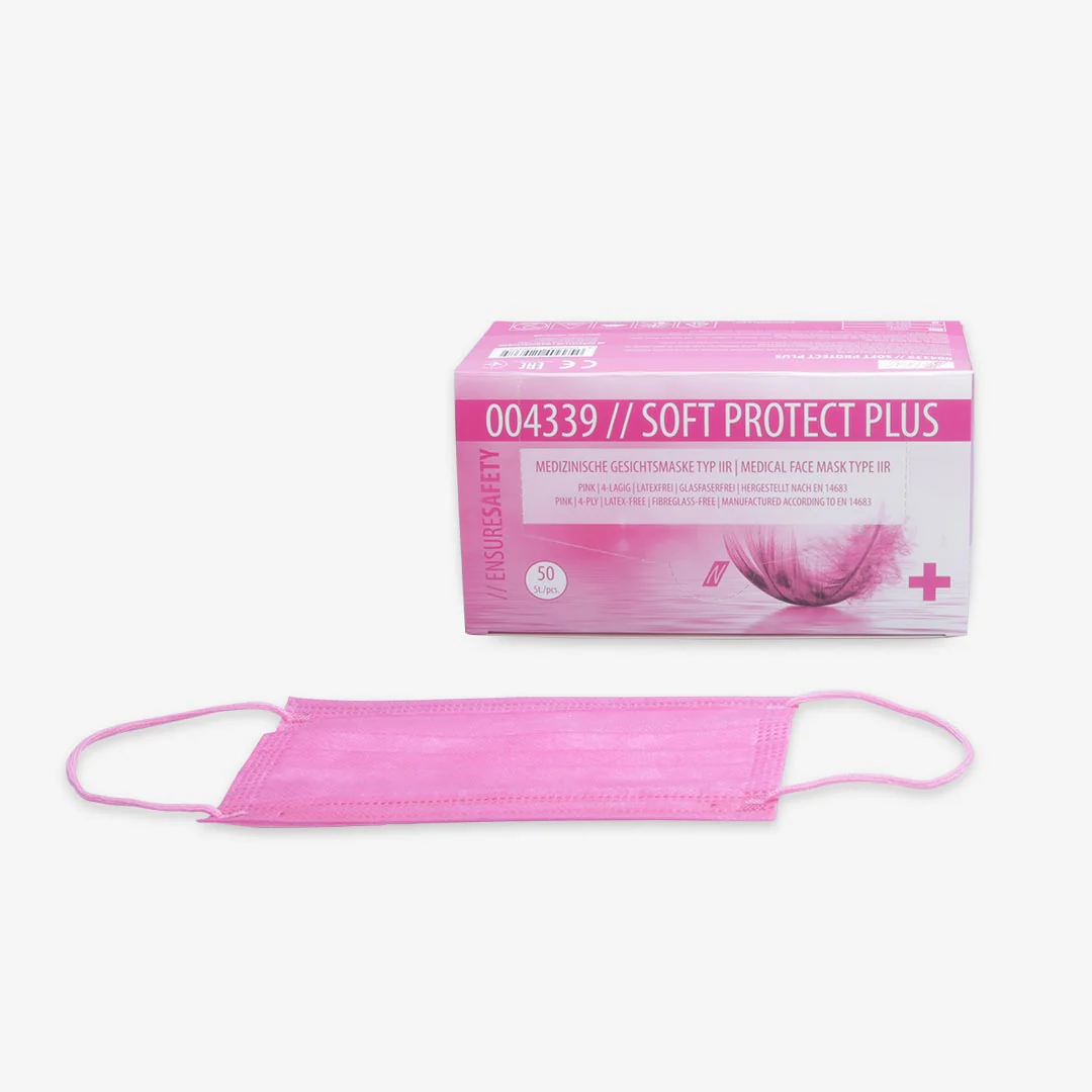 Máscara Descartável Protect Plus Type IIR Rosa - Image 7