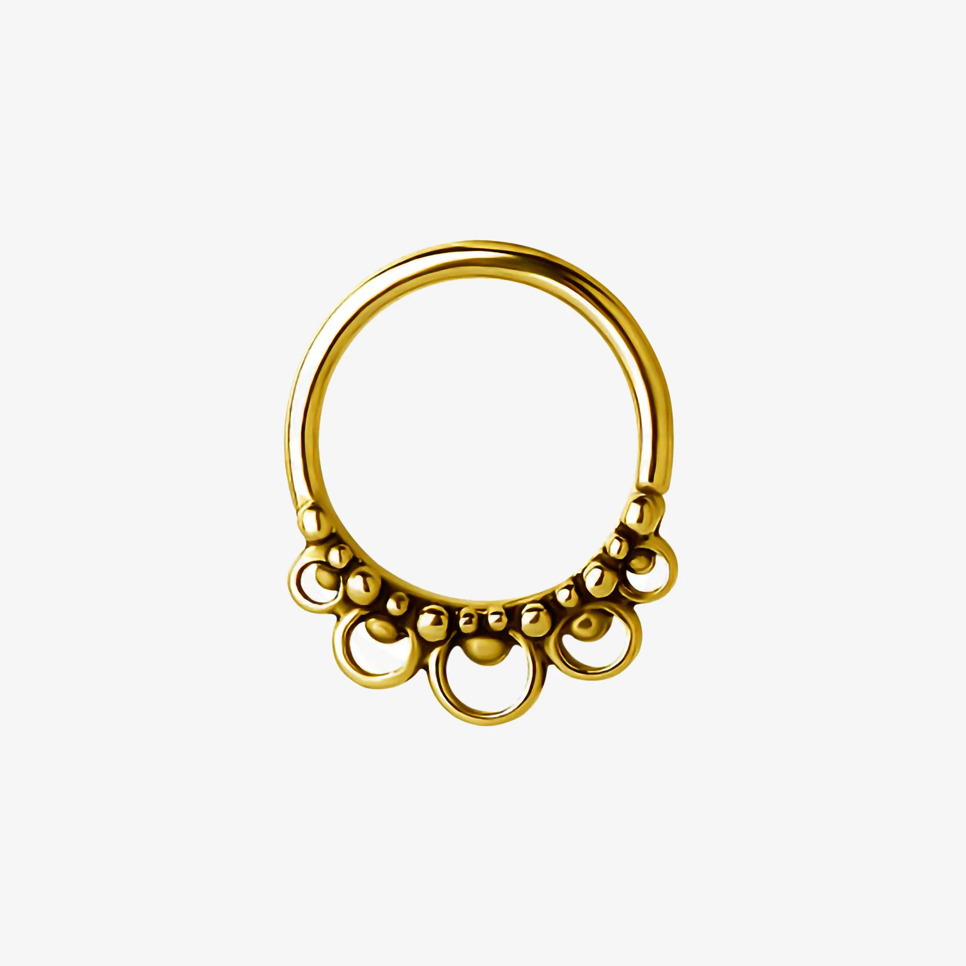 Piranha Argola Annealed Tribal BCR Steel Zirconline - Image 3