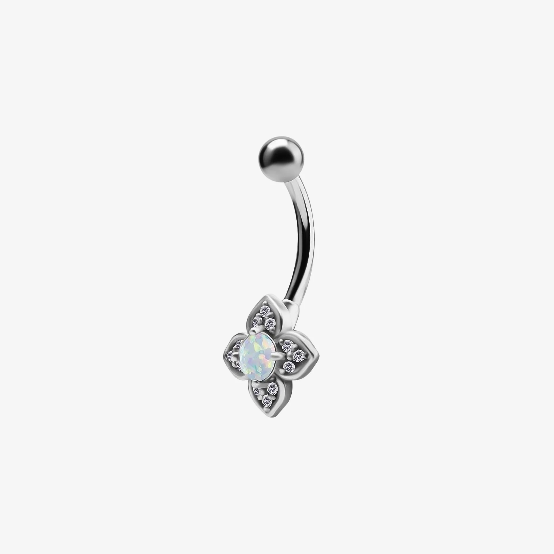 Piranha Banana Created Opal Round Crystal Steel Basicline - Image 2