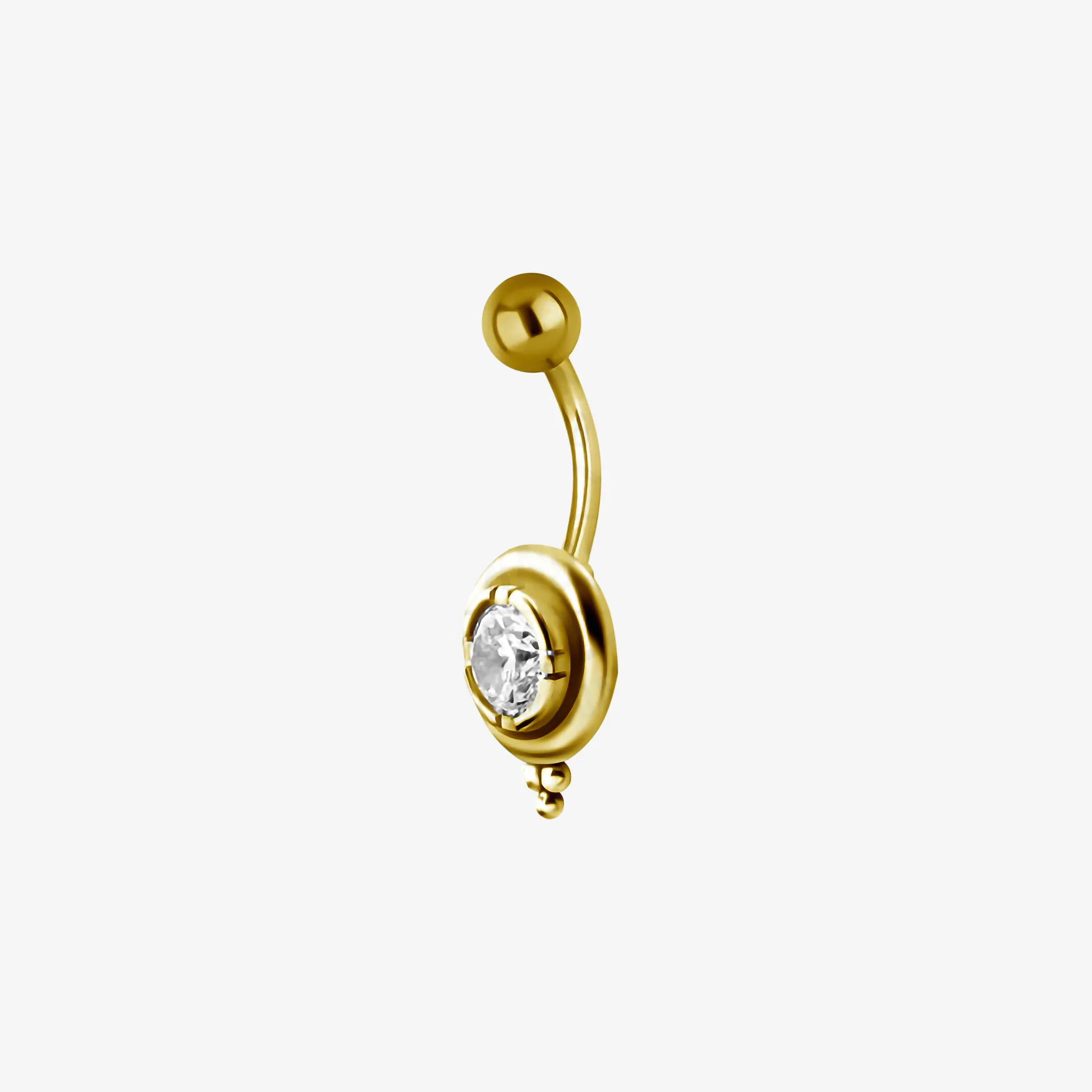 Piranha Banana Tribal Round Crystal Steel Zirconline - Image 2