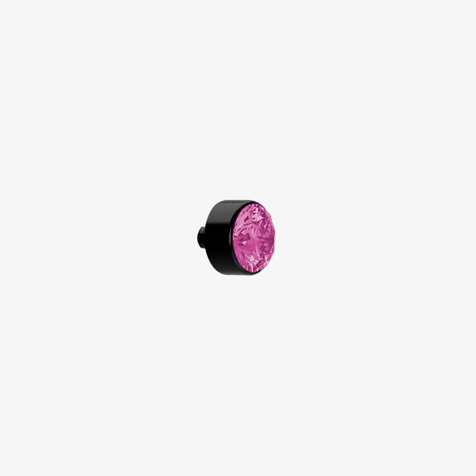 Piranha Cabeça Microdermal Aço Negro com Pedra - Image 4