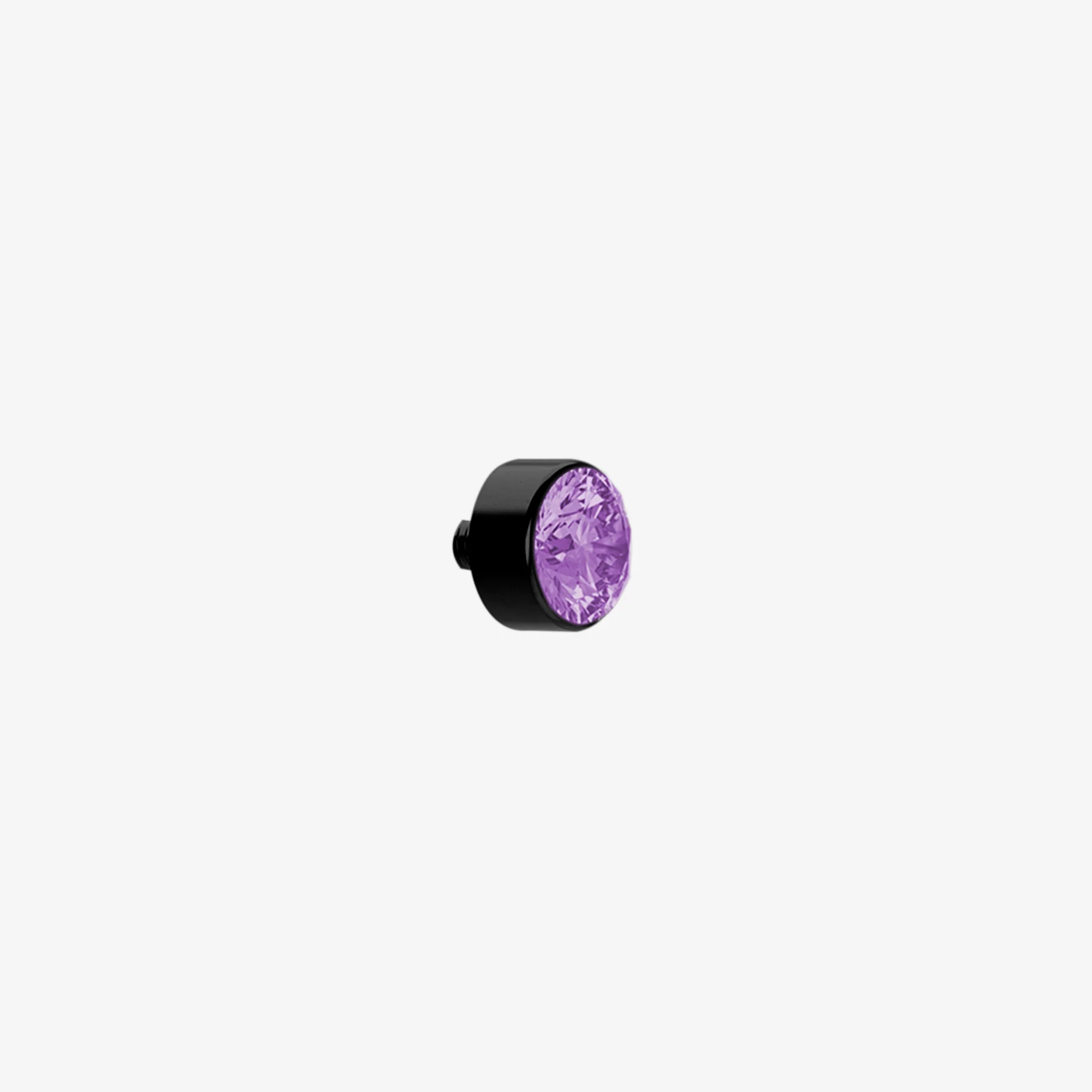 Piranha Cabeça Microdermal Aço Negro com Pedra - Image 5