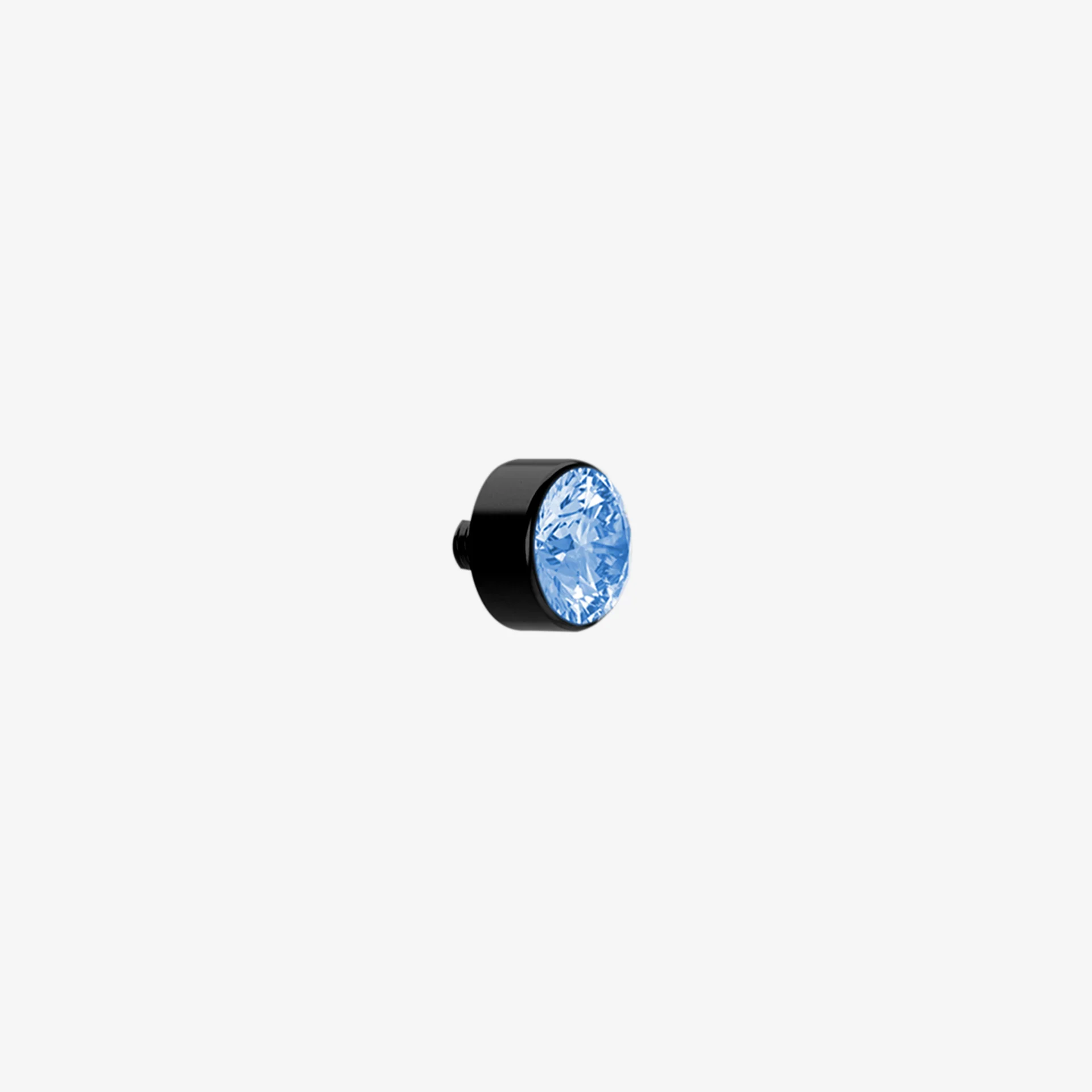 Piranha Cabeça Microdermal Aço Negro com Pedra - Image 6