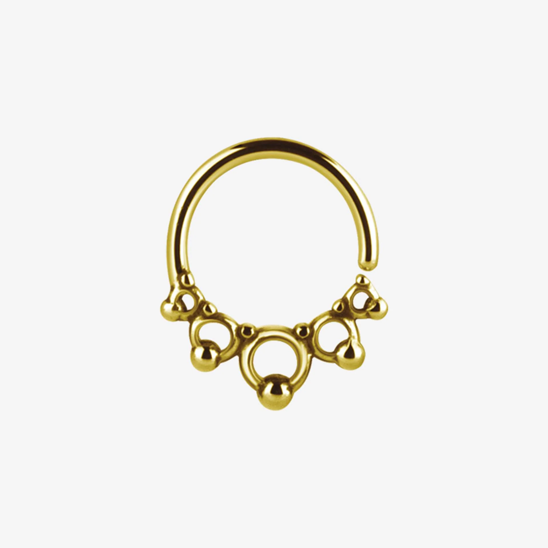 Piranha Argola Annealed Tribal BCR Steel Zirconline - Image 2