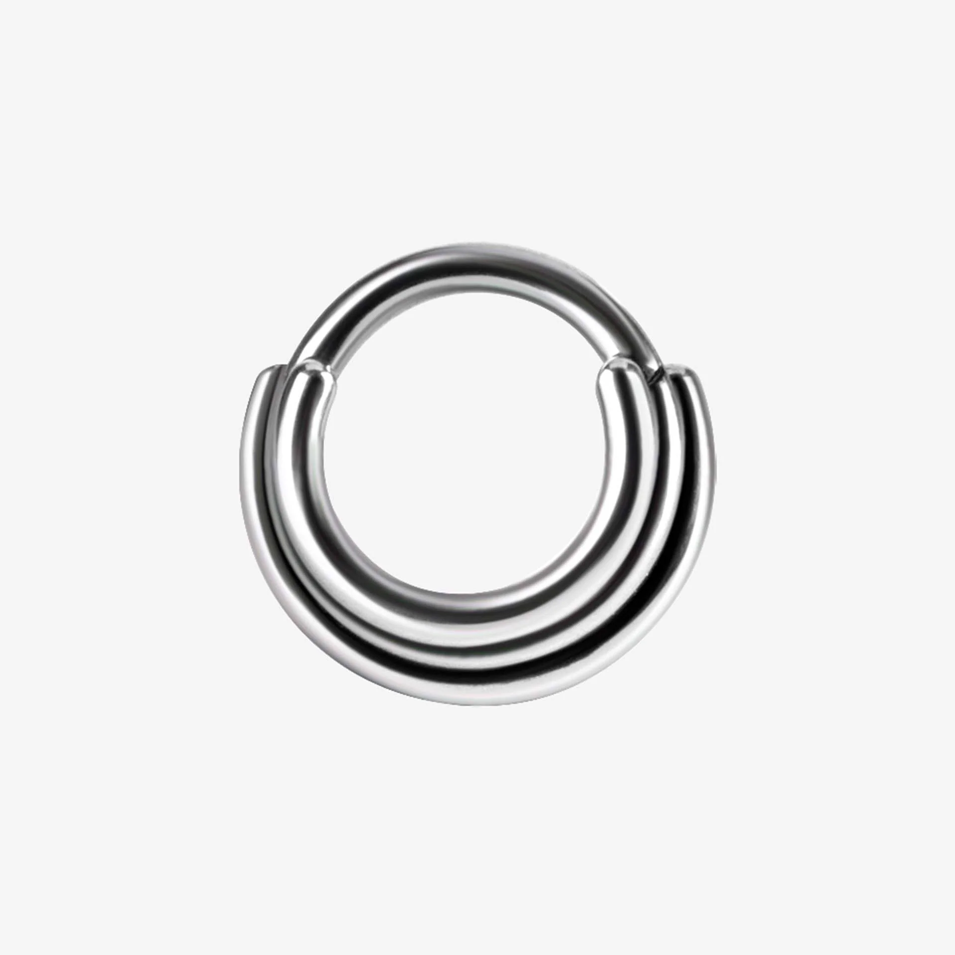 Piranha Argola Hinged Concave 3 Rings Titan Highline - Image 2