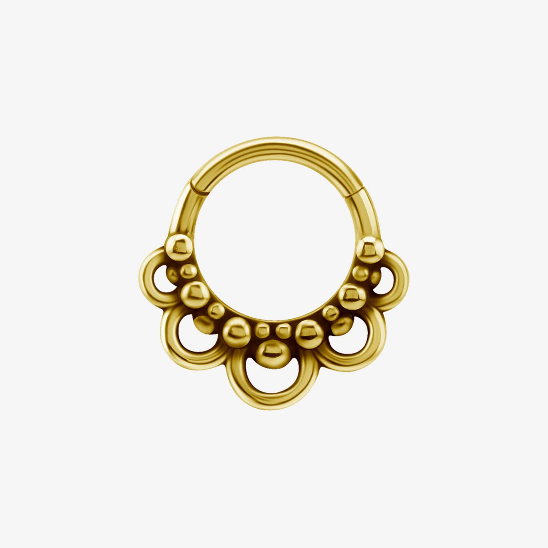 Piranha Argola Hinged Tribal Archway Steel Zirconline - Image 2