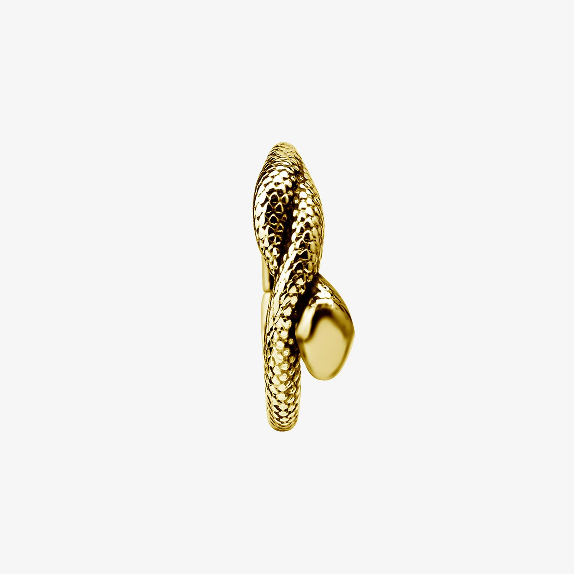 Piranha Argola Hinged Tribal Snake Steel Zirconline - Image 2
