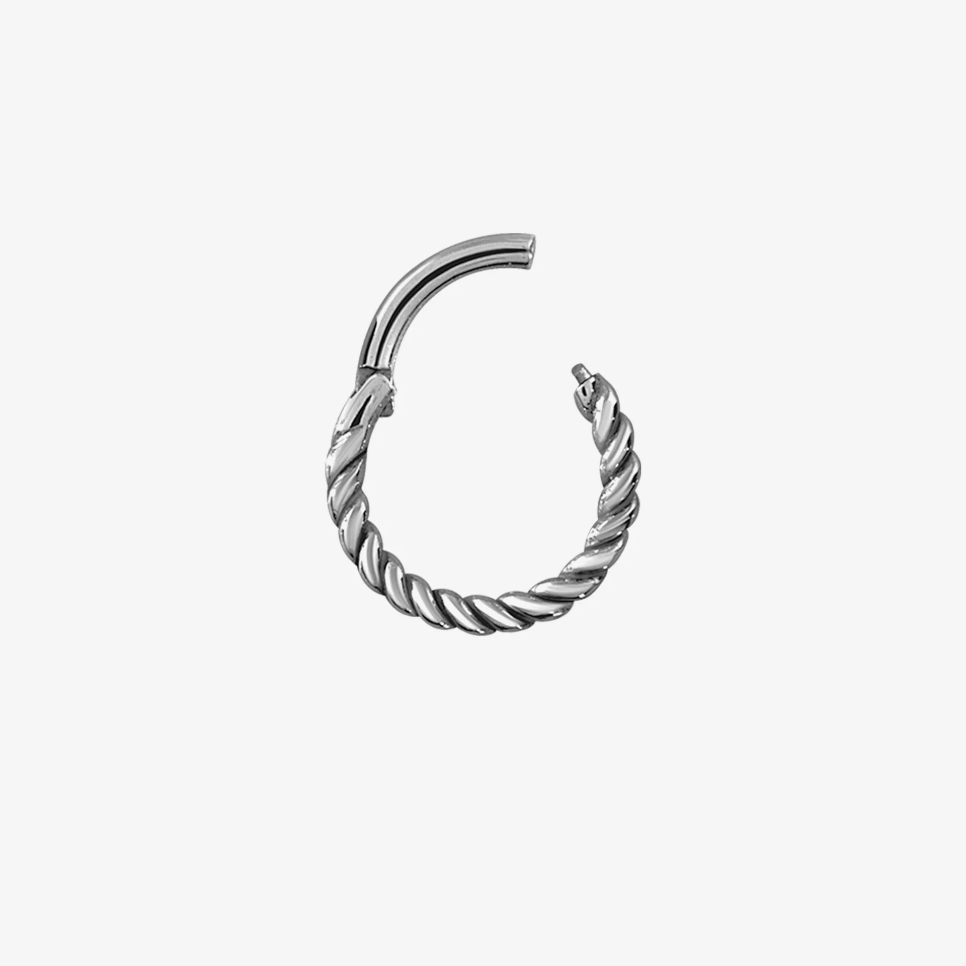 Piranha Argola Hinged Twisted Rope Steel Basicline - Image 2