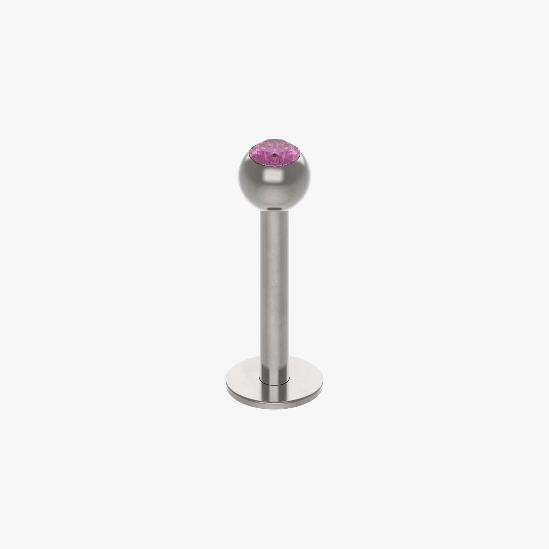 Piranha Labret Aço Negro com Pedra - Image 6