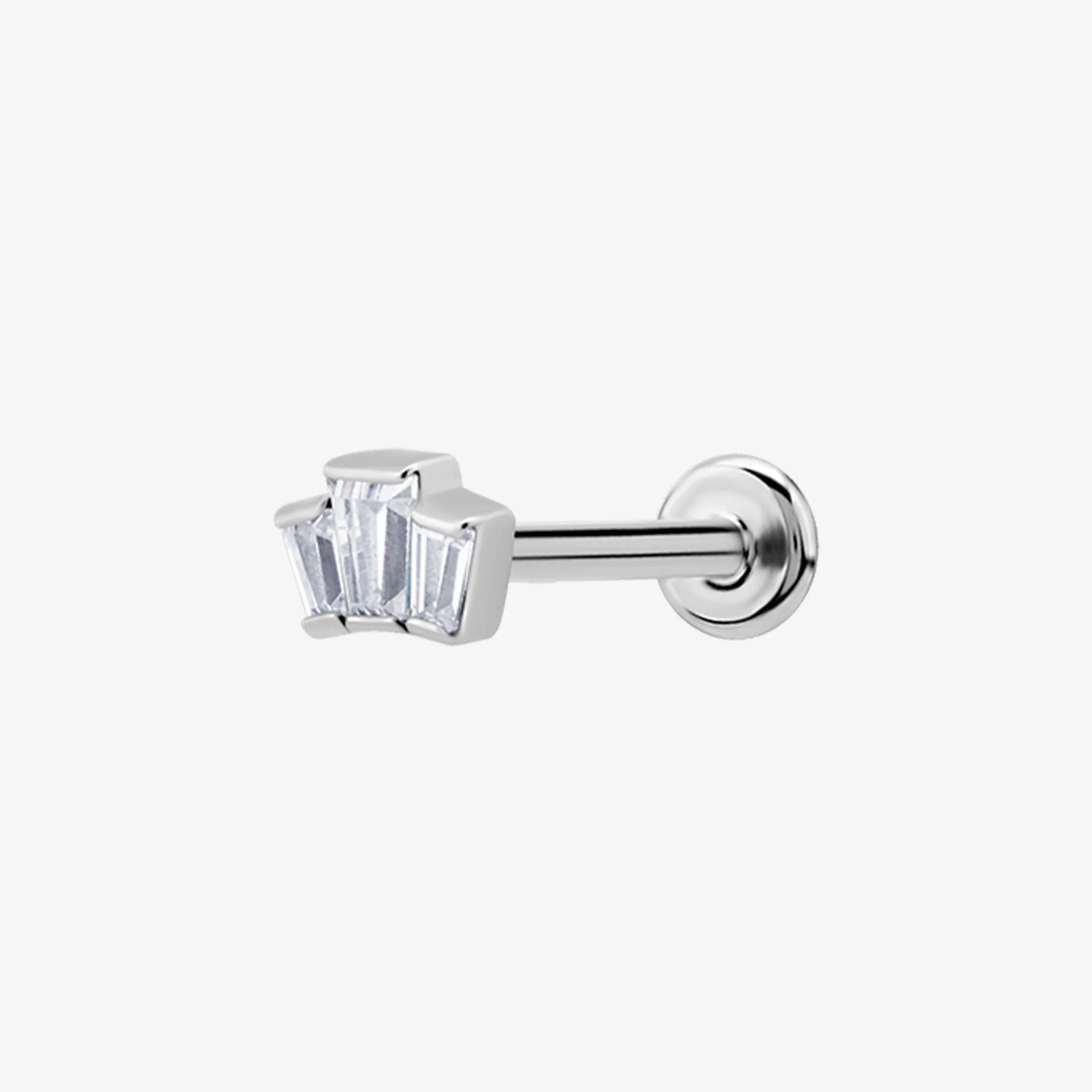 Piranha Labret Crown Shiny Steel Basicline - Image 2