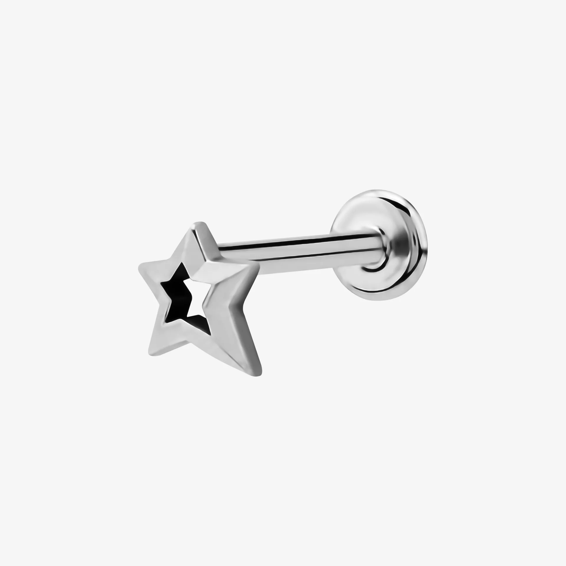 Piranha Labret Star Pointed Steel Basicline - Image 2