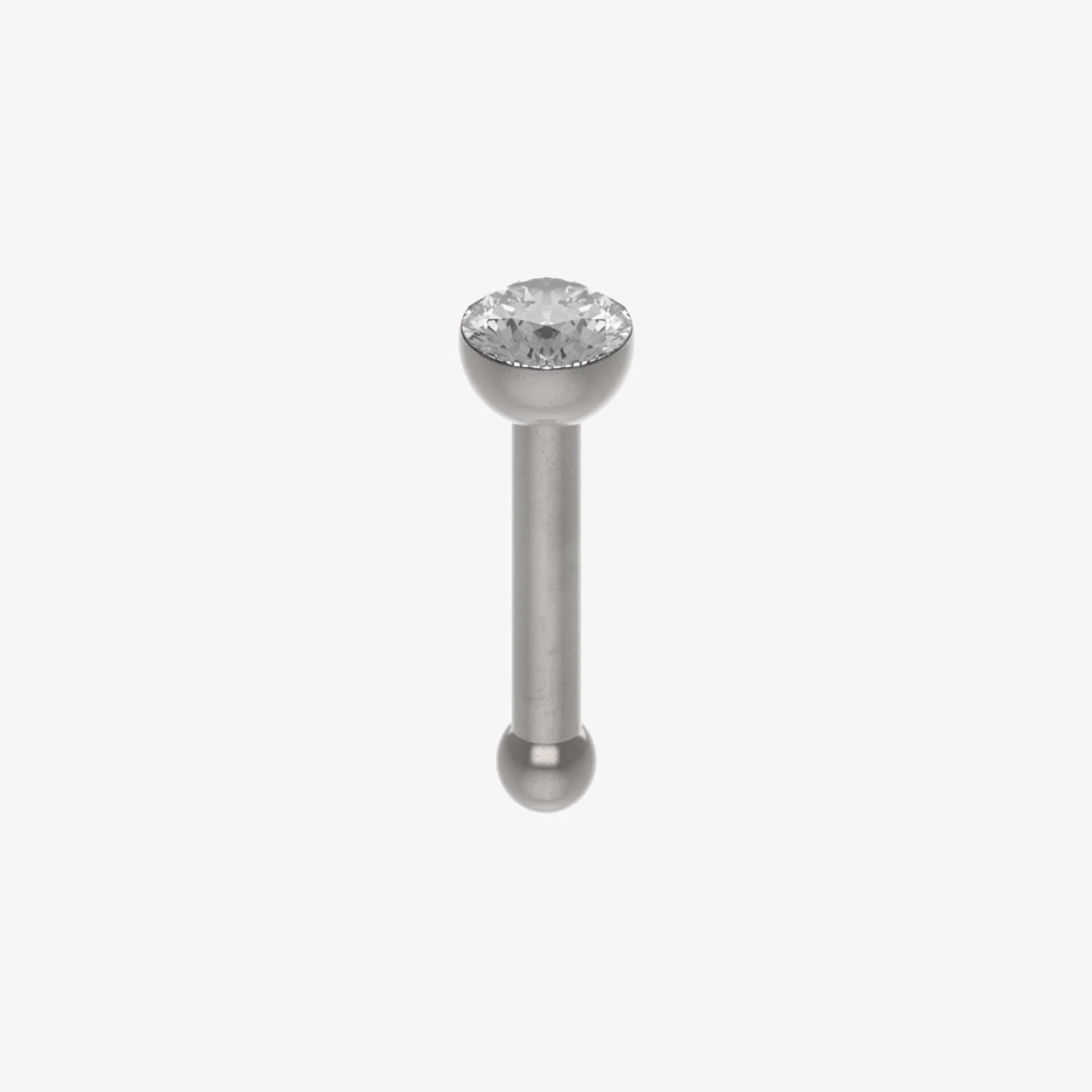 Piranha Nose Recto Aço Cirúrgico com Pedra 316L - Image 11