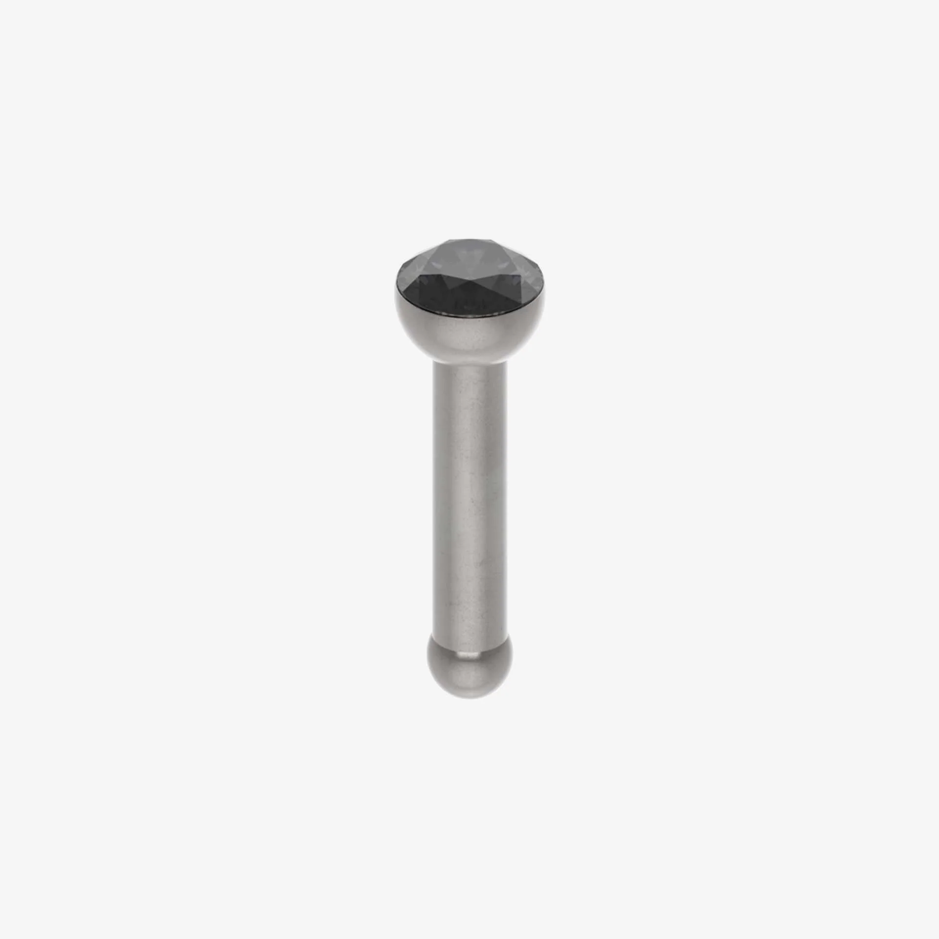 Piranha Nose Recto Aço Cirúrgico com Pedra 316L - Image 3