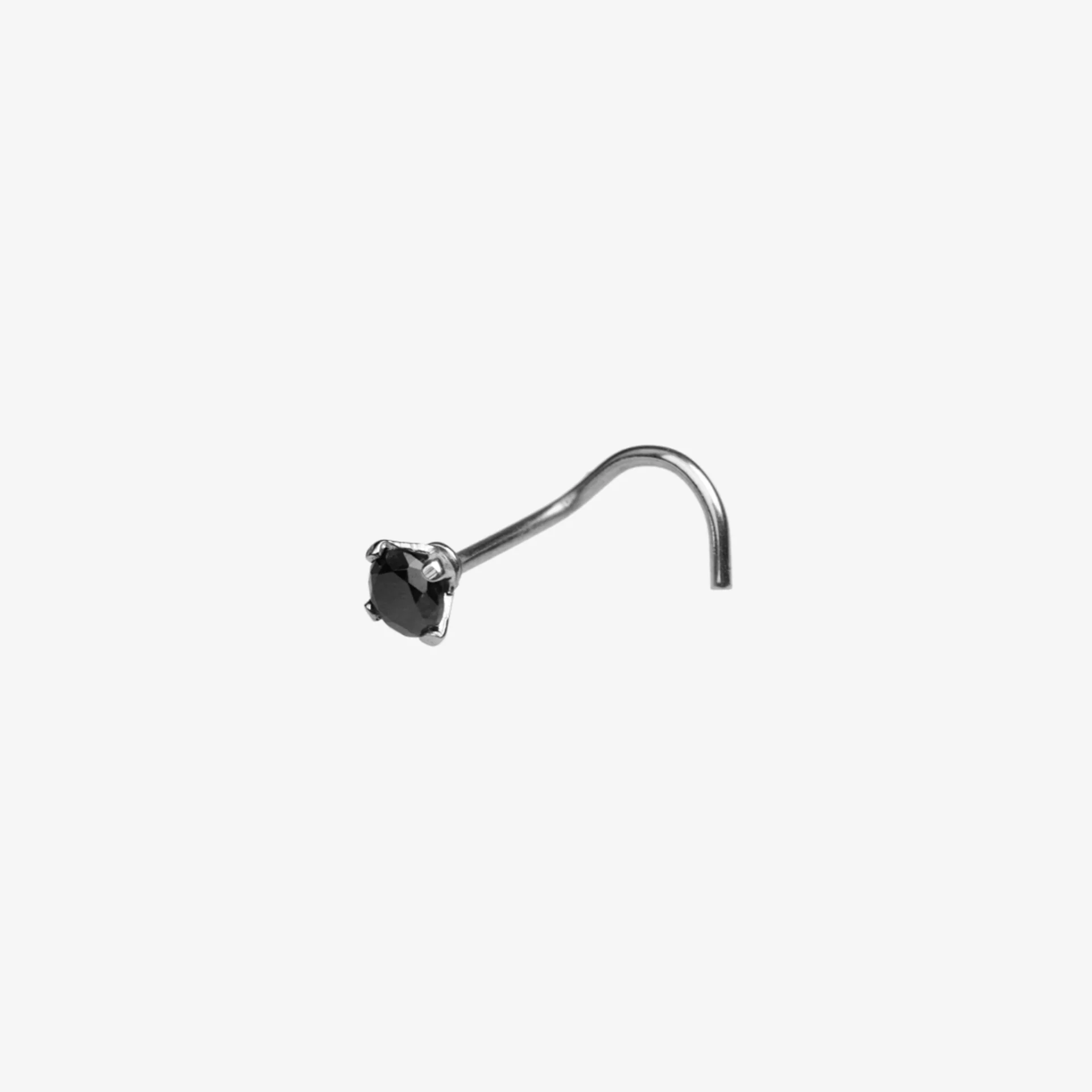 Piranha Nose Aço Cirúrgico com Pedra Grande 316L - Image 3