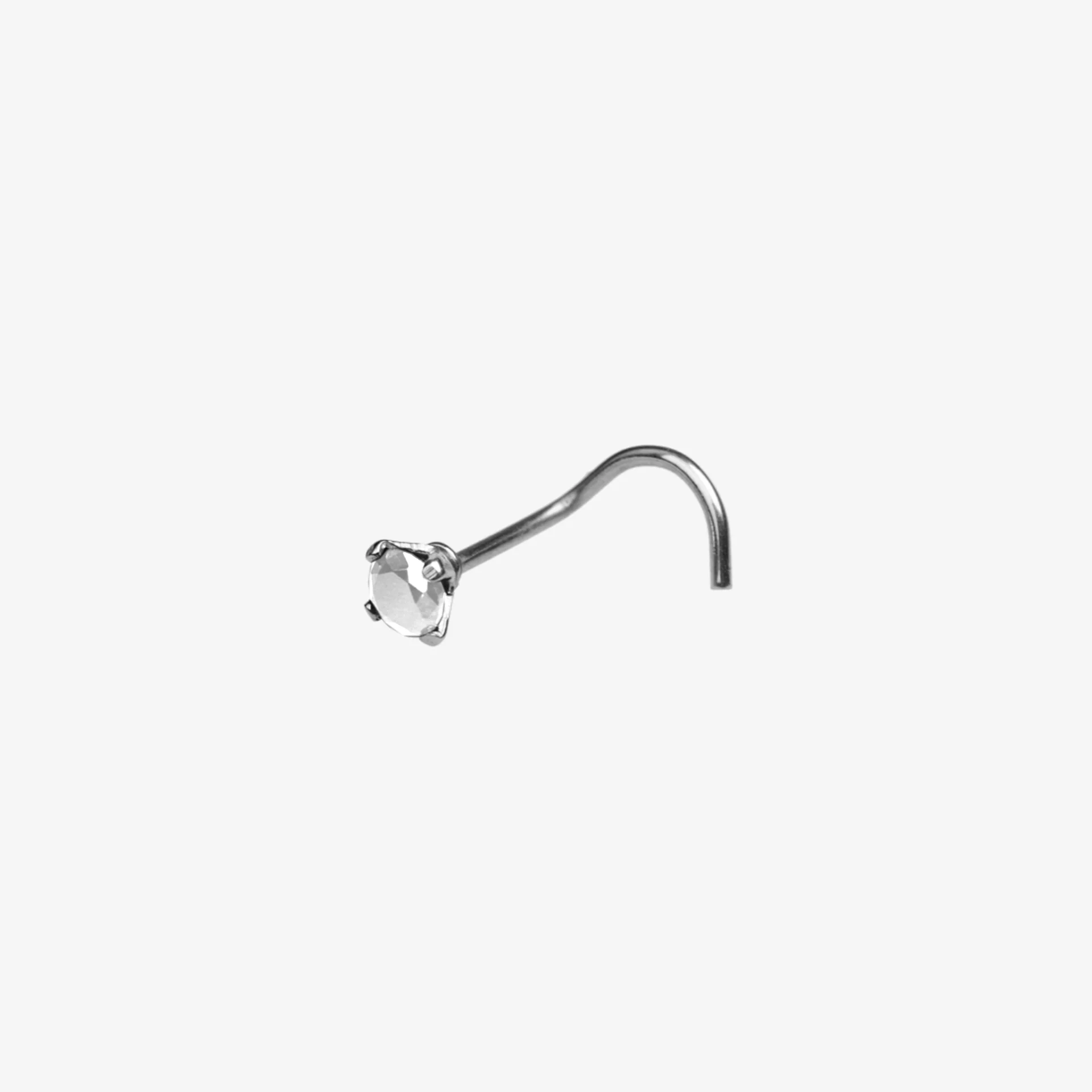 Piranha Nose Aço Cirúrgico com Pedra Grande 316L - Image 4