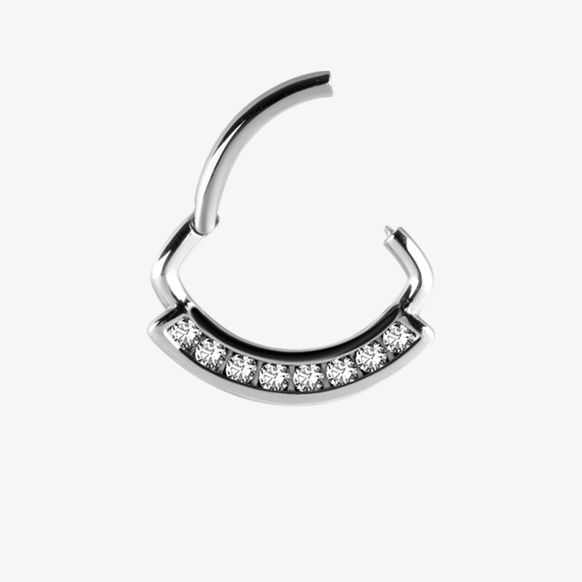 Piranha Septum Hinged Wavy Crystals Steel Basicline - Image 2
