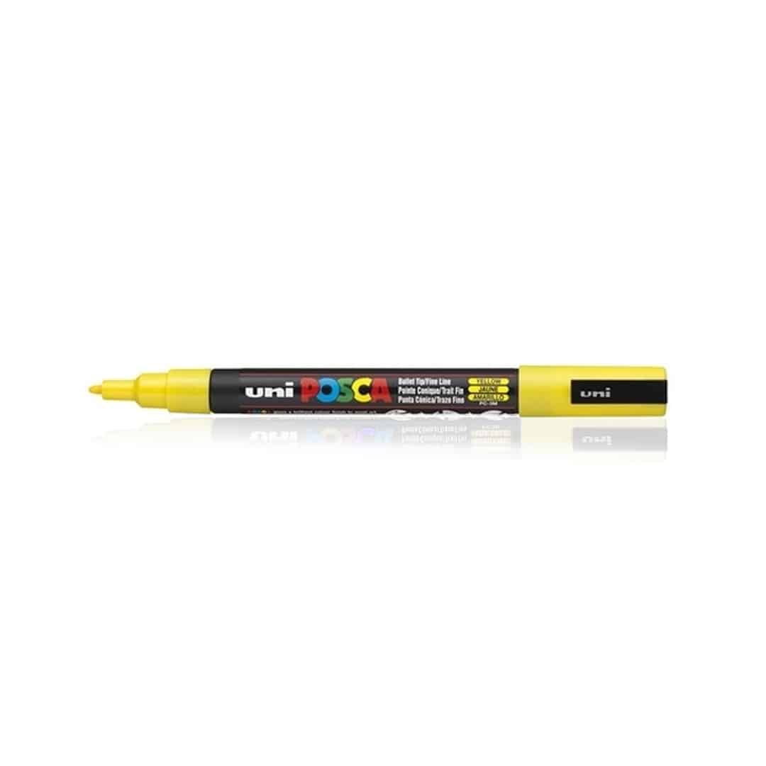 Posca 3M Bright Yellow - Image 2