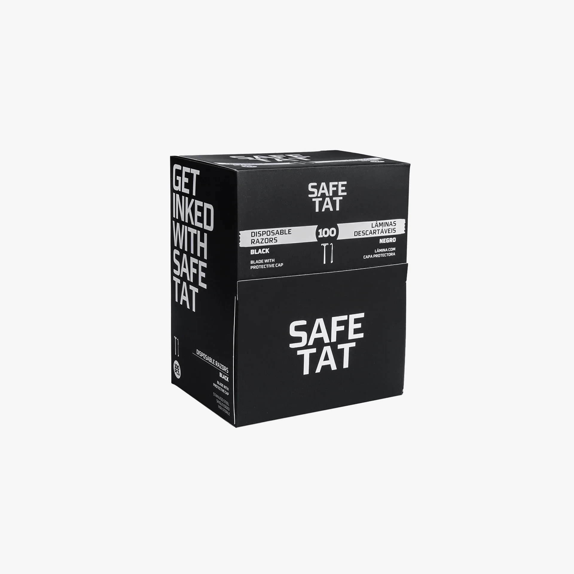 Giletes Descartáveis SAFE TAT 100 Unidades - Image 2