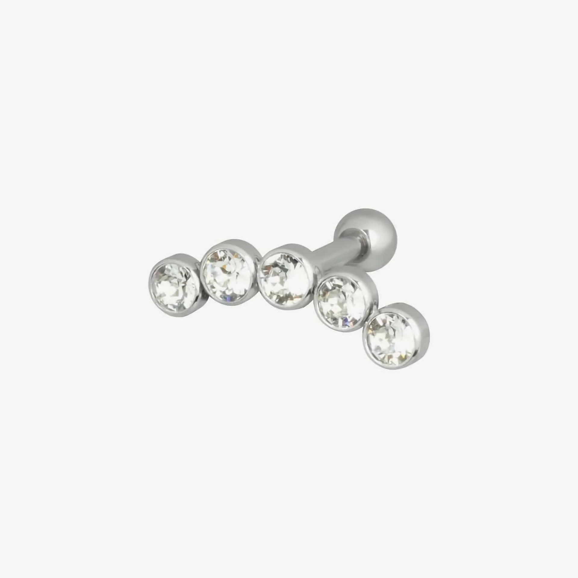 Wildcat Earbarbell Crystal 5 Steel Basicline - Image 2
