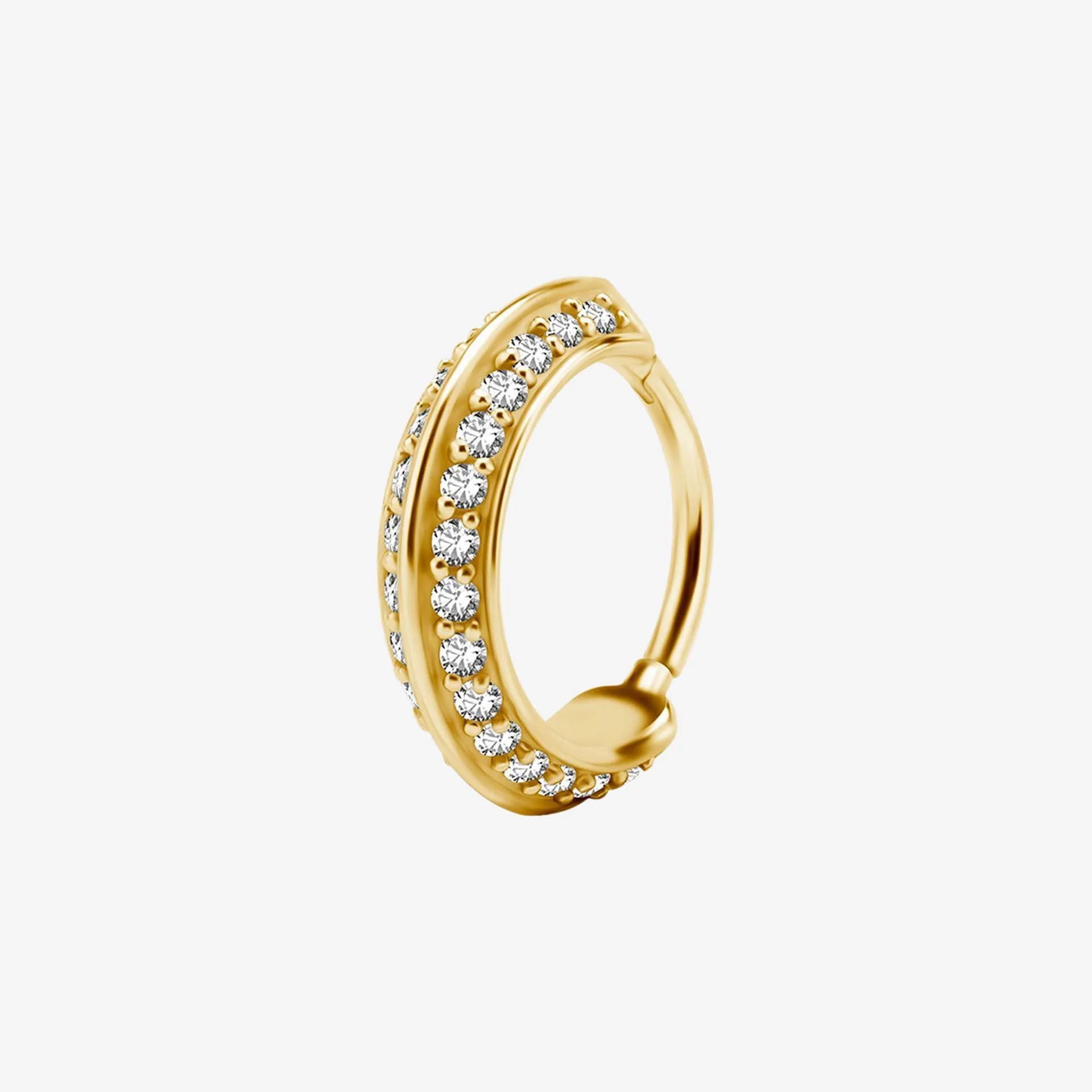 Wildcat Argola Double Jewelled Steel Zirconline - Image 2