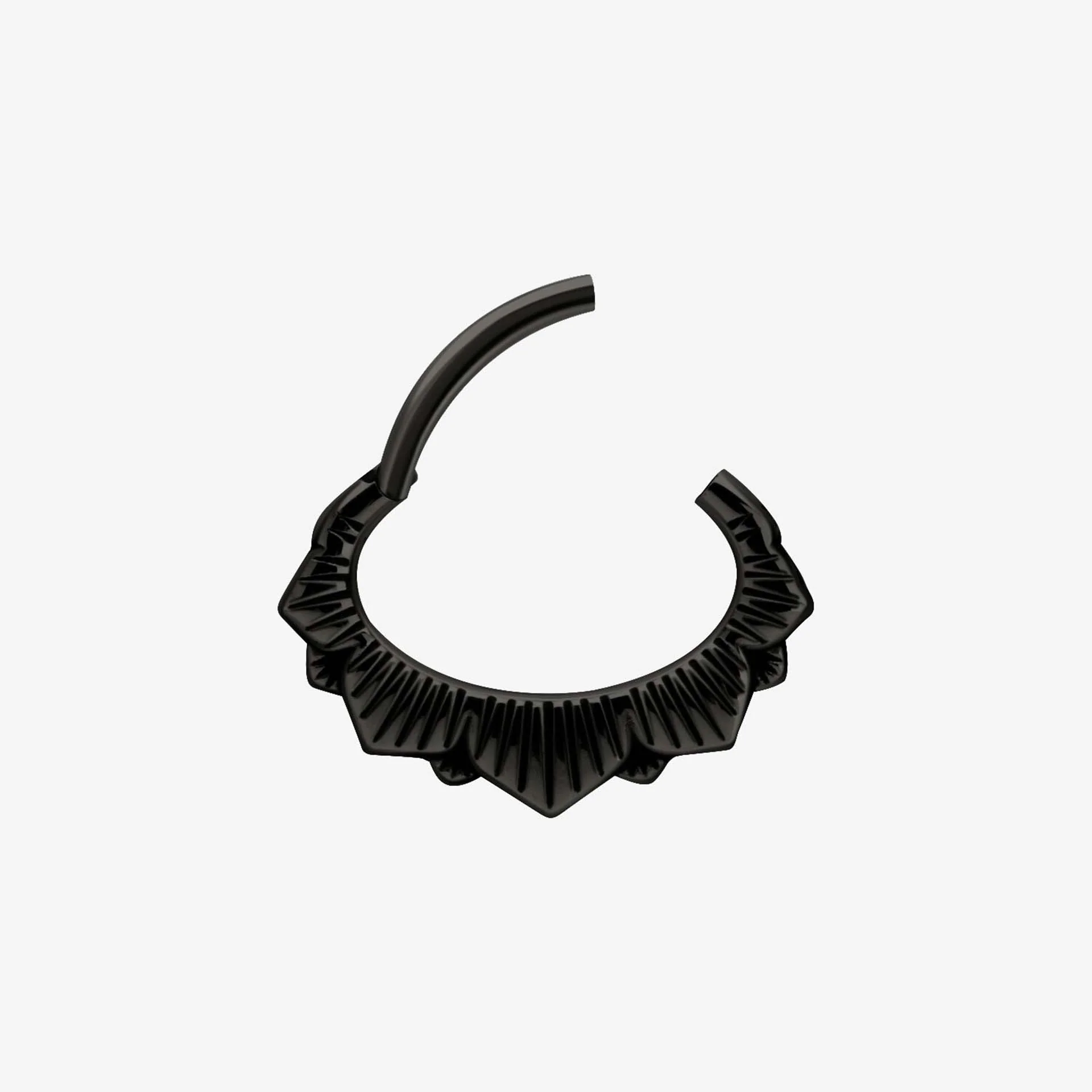 Wildcat Argola Floral Hinged Clicker Steel Blackline - Image 2