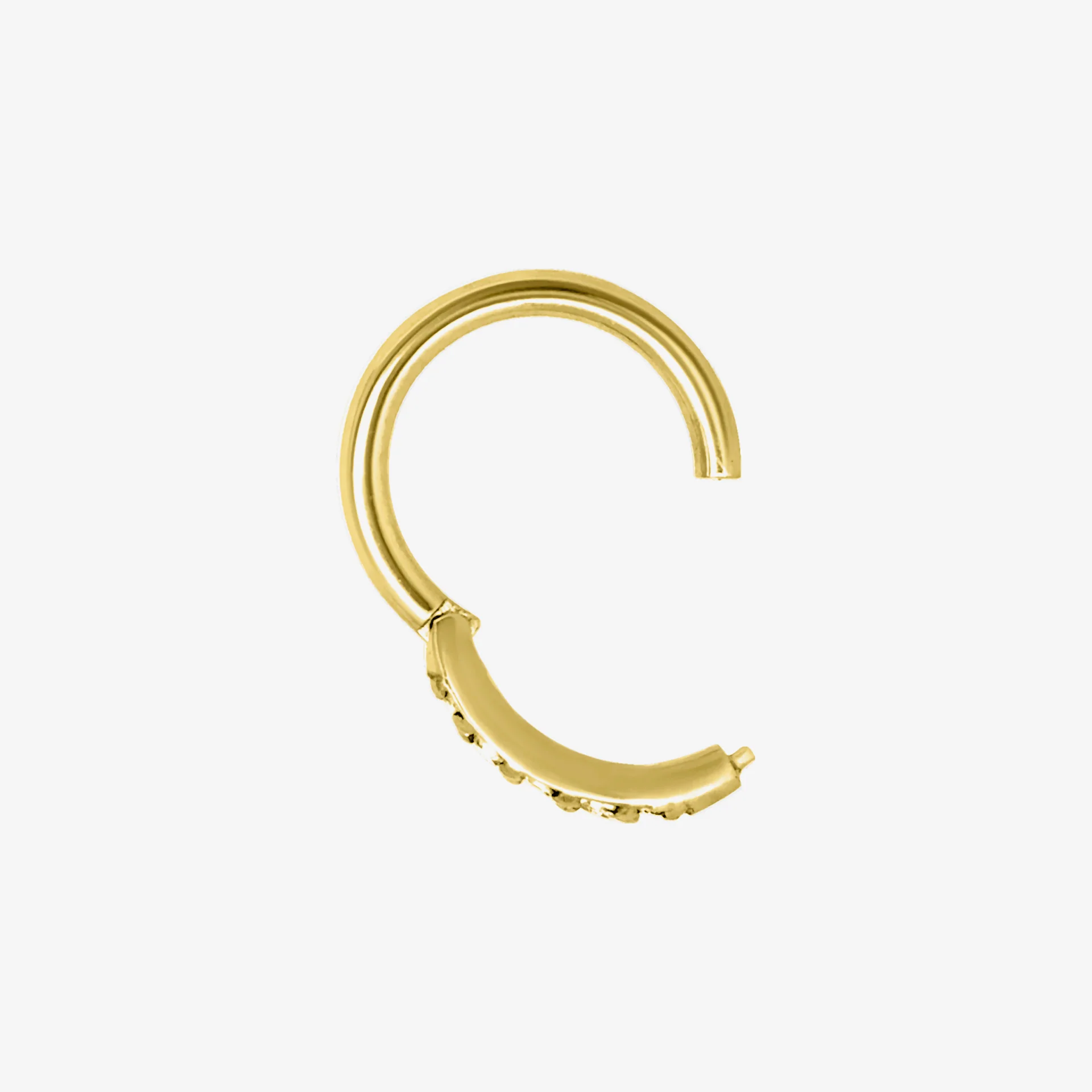 Wildcat Argola Pave Setting Crystal Top Steel Zirconline - Image 2