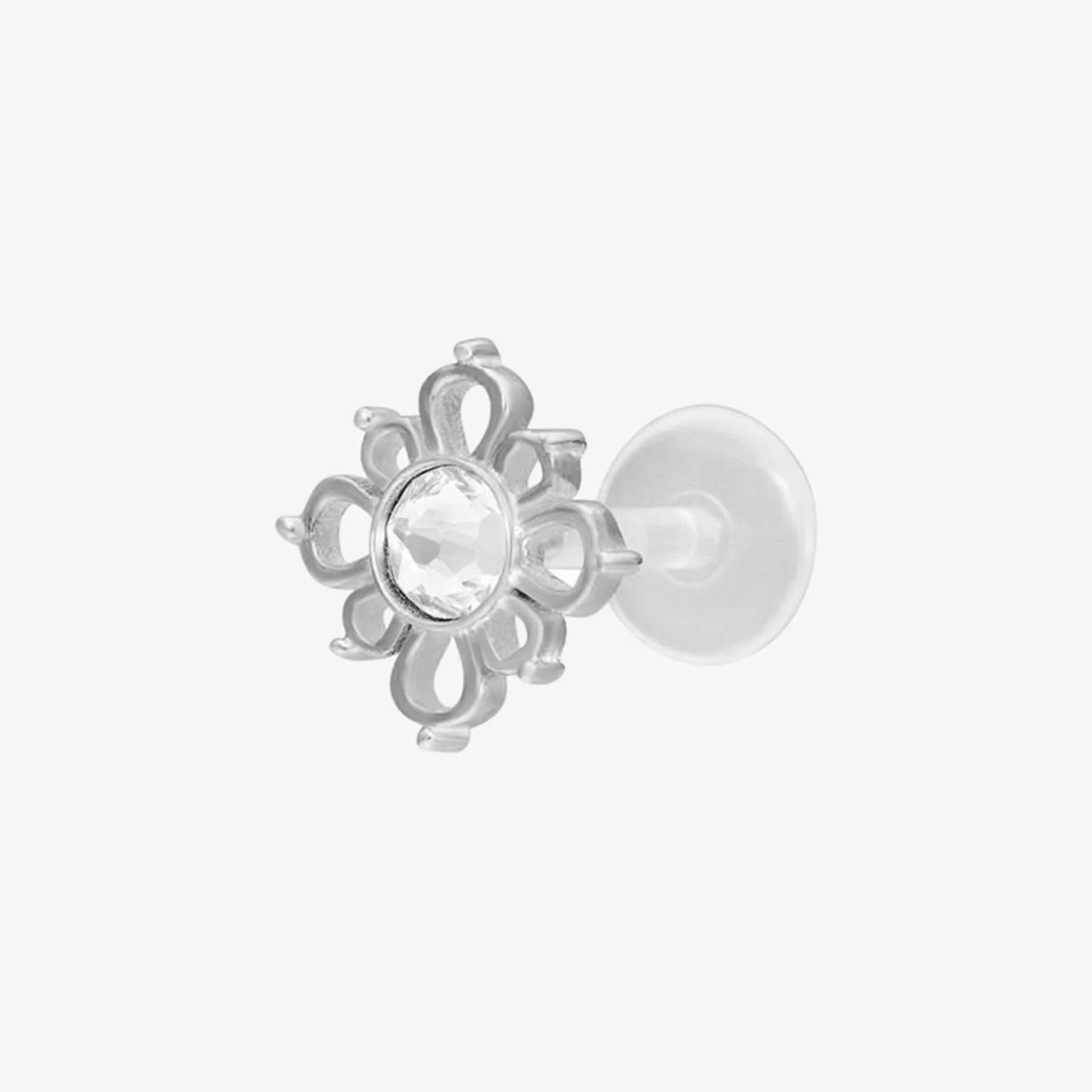 Wildcat Labret Oriental Sun Push-Fit Bioplast Silver - Image 2